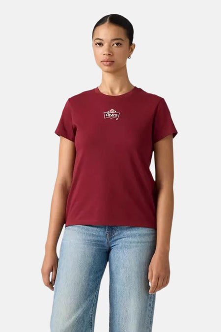T-shirt met korte mouwen - bordeaux