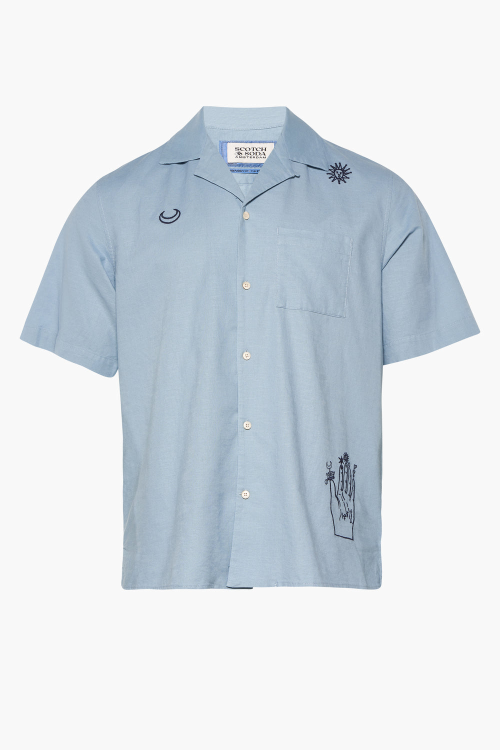 Hemd (korte mouwen) Blauw - SCOTCH & SODA