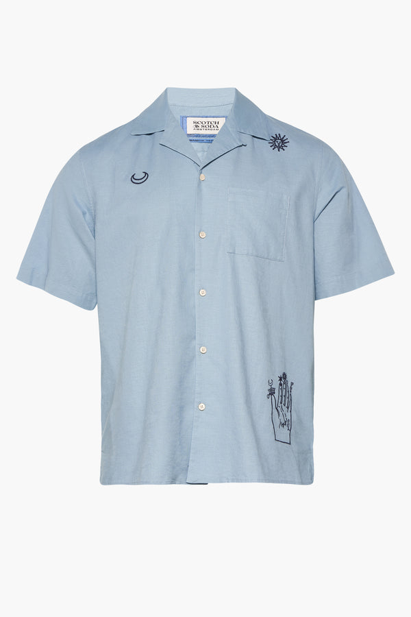 Hemd (korte mouwen) Blauw - SCOTCH & SODA