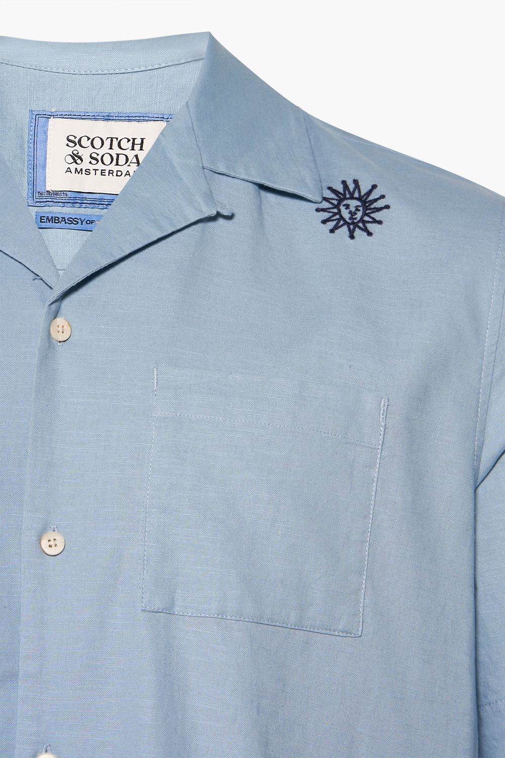 Hemd (korte mouwen) Blauw - SCOTCH & SODA