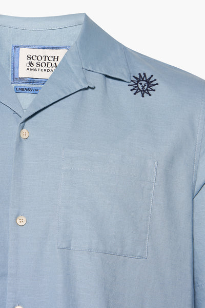 Hemd (korte mouwen) Blauw - SCOTCH & SODA