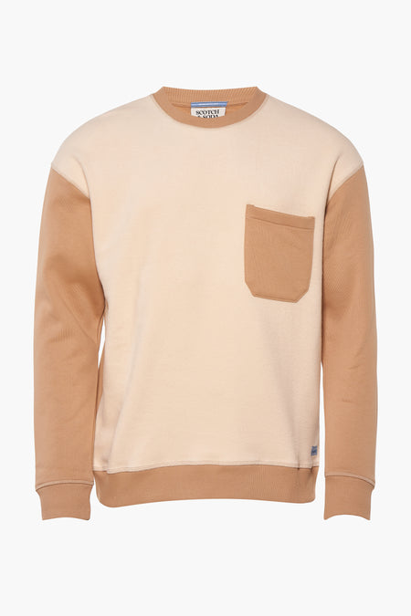 Sweater met ronde hals Ecru - SCOTCH & SODA