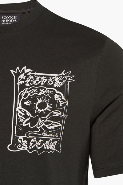 T-shirt (korte mouwen) Groen - SCOTCH & SODA
