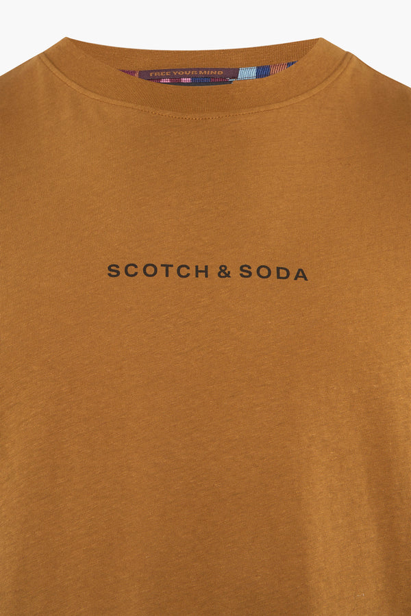 T-shirt (korte mouwen) Oranje - SCOTCH & SODA