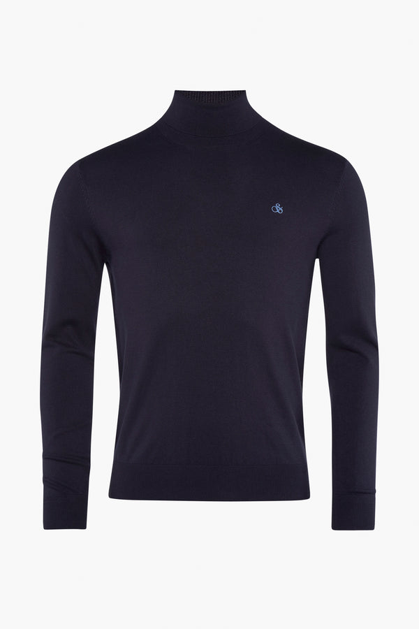 Trui met rolkraag Blauw - SCOTCH & SODA