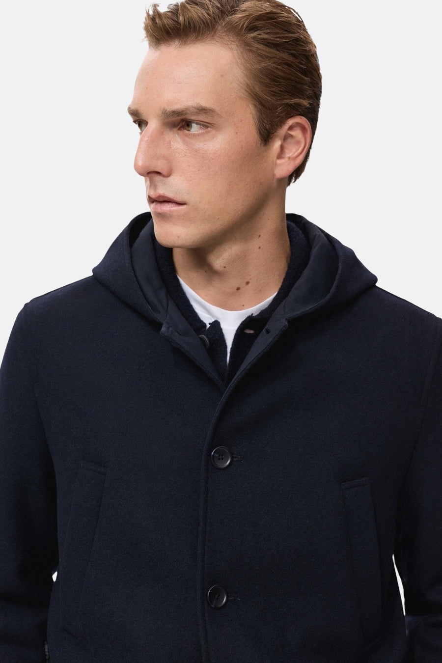 Korte jas - Donkerblauw - MANGO - 4