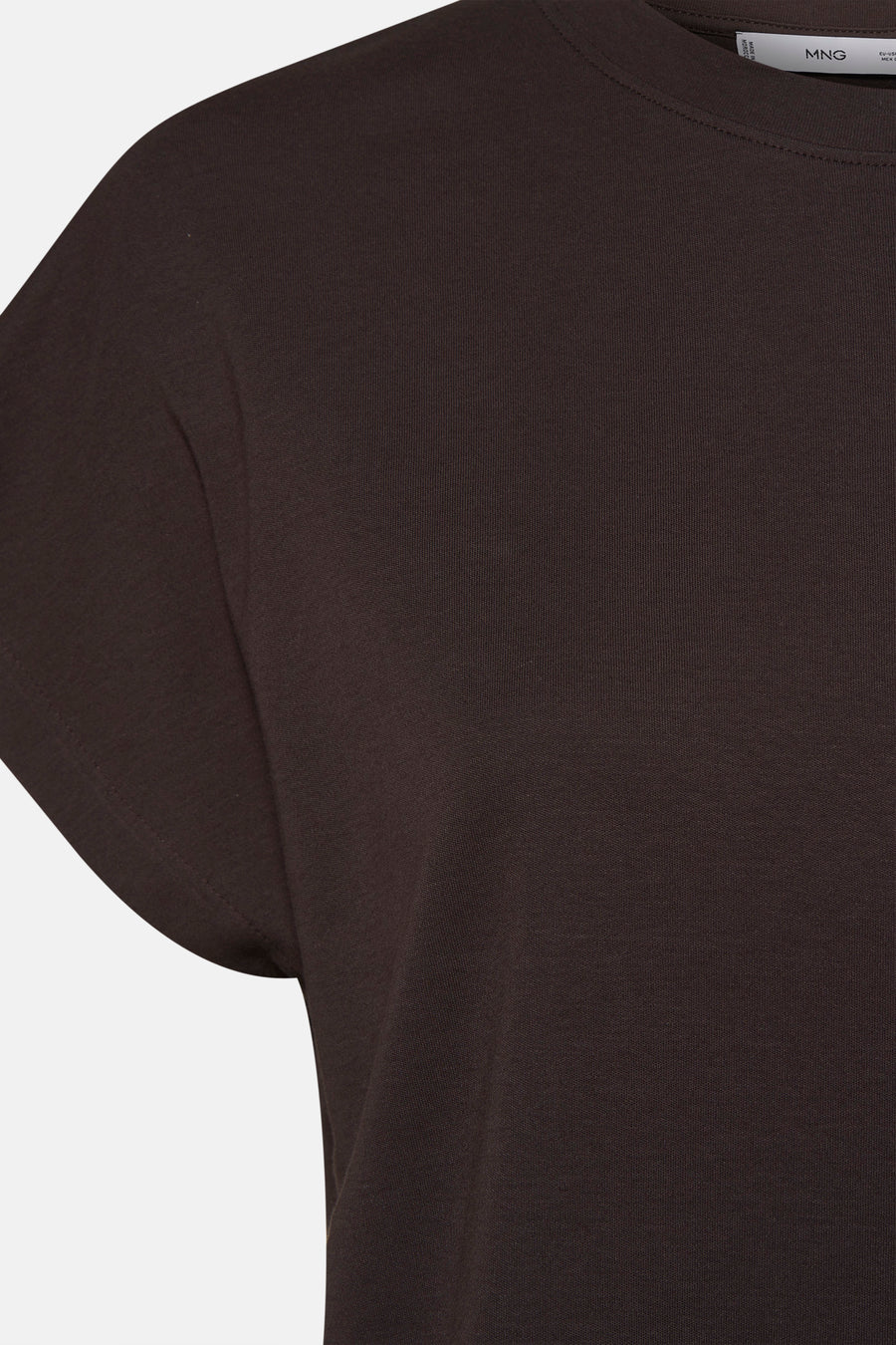 T-shirt met korte mouwen - bruin - MANGO