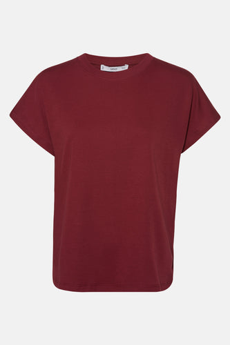 T-shirt met korte mouwen - Bordeaux - MANGO