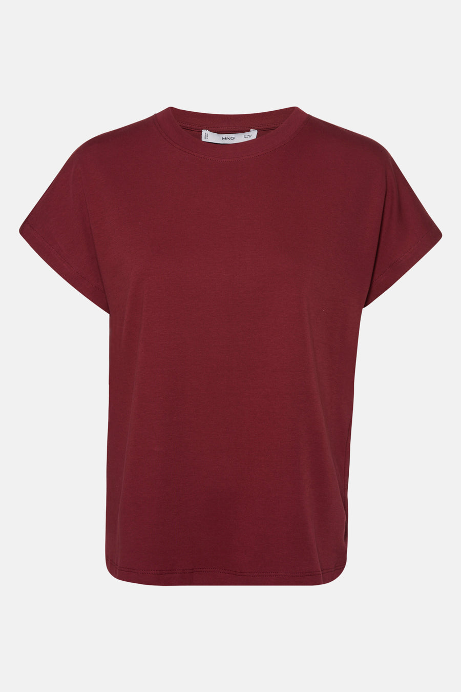 T-shirt met korte mouwen - Bordeaux - MANGO