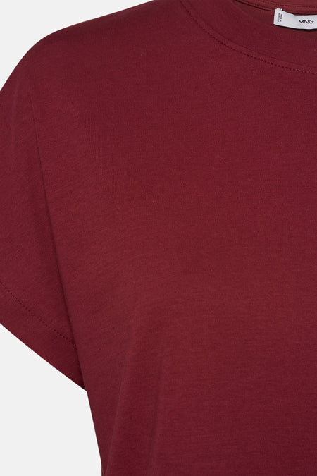 T-shirt met korte mouwen - Bordeaux
