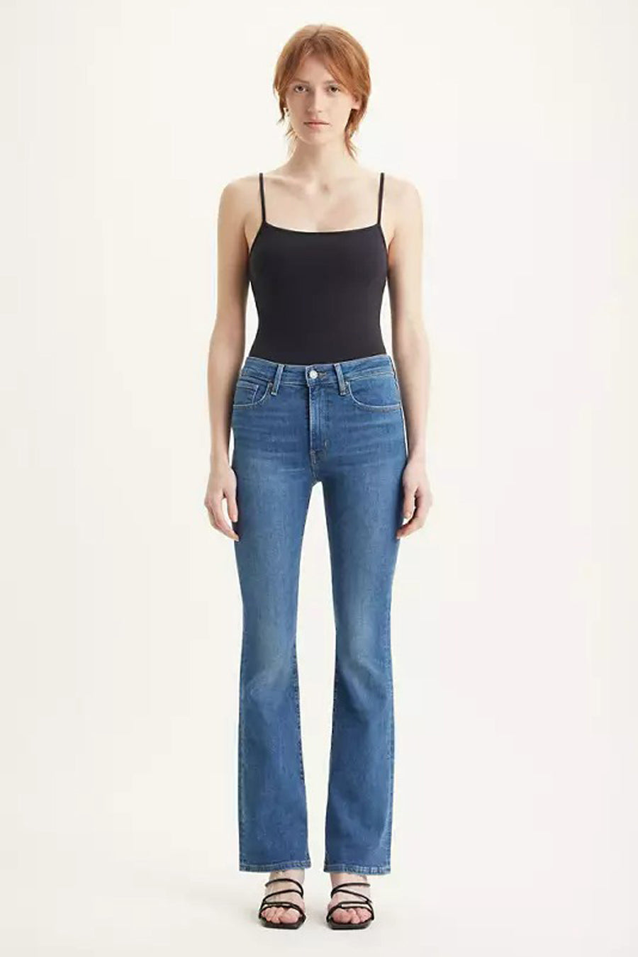 Bootcut jeans - mid blue denim
