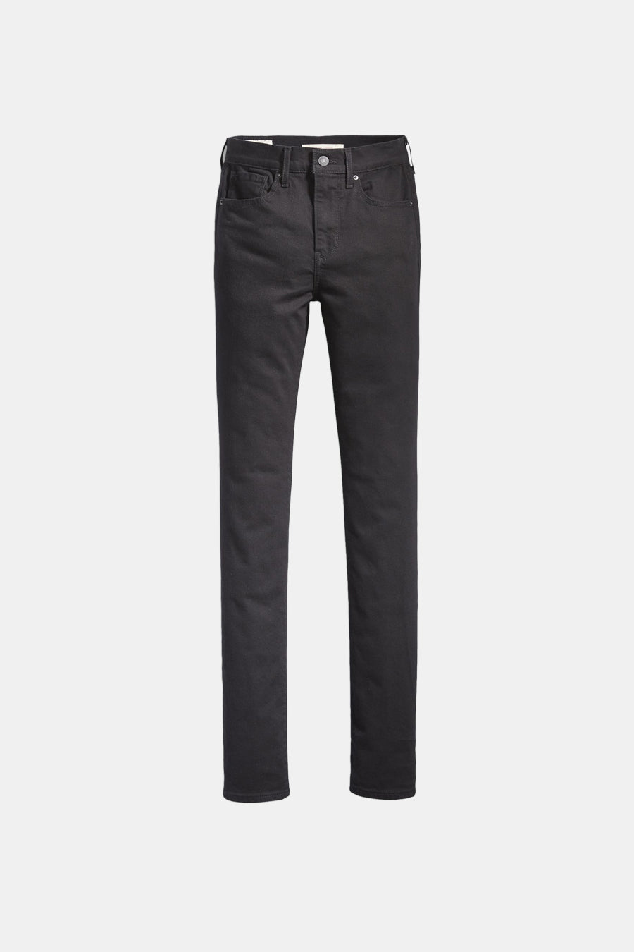 Zwarte straight jeans van Levi's, in een effen kleur met zichtbare zakken.