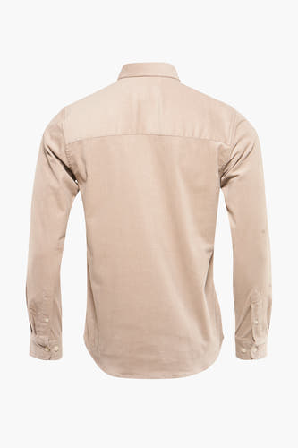 Hemd met lange mouwen - beige