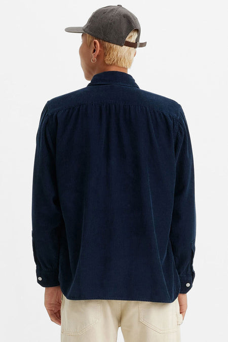 Hemd met lange mouwen - blauw