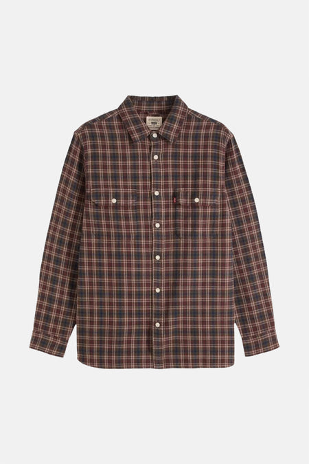 Chemise à manches longues - bordeaux