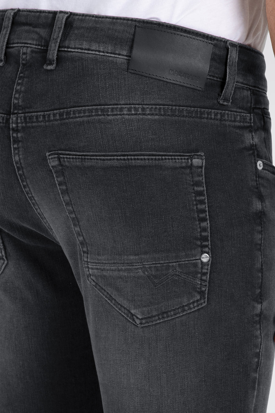 ARNE PIPE - dark grey denim - MAC