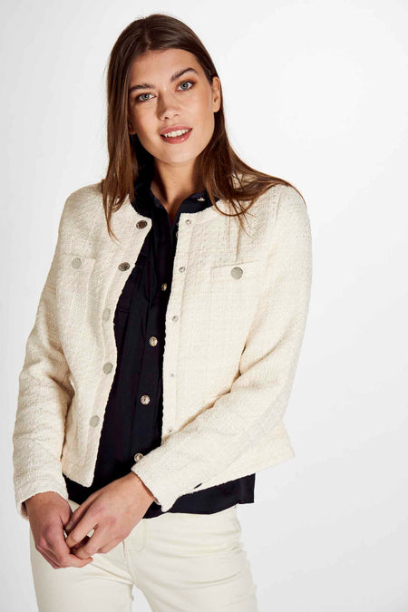 Veste courte Blanc - Morgan De Toi