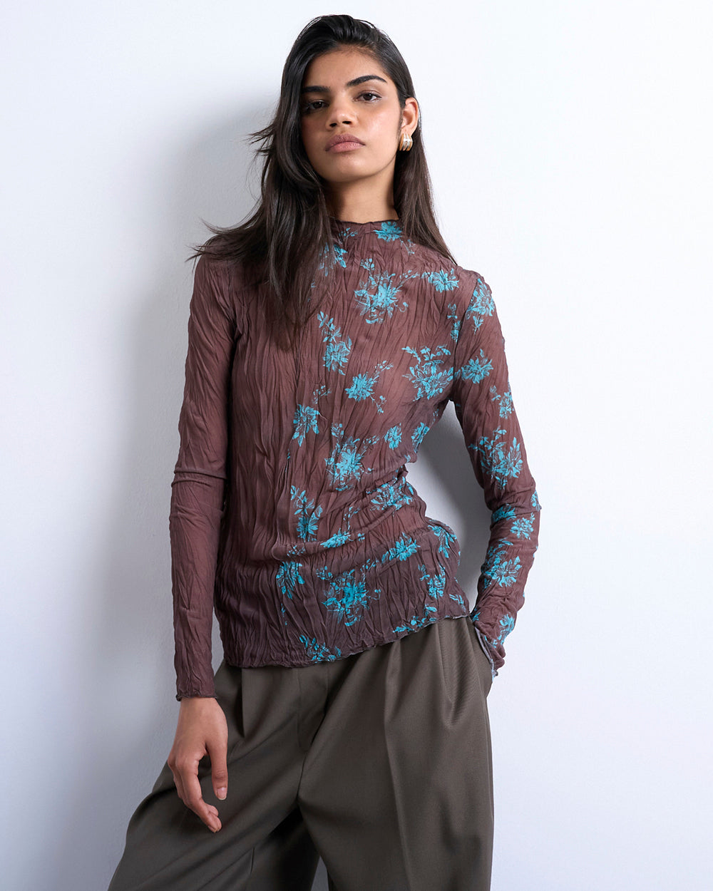Sweat Vert Topshop Femme Taille S - 1/2 Zip - Mélange Polyester