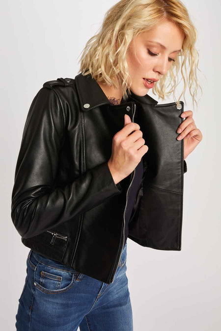 Bikerjassen zwart - Morgan De Toi