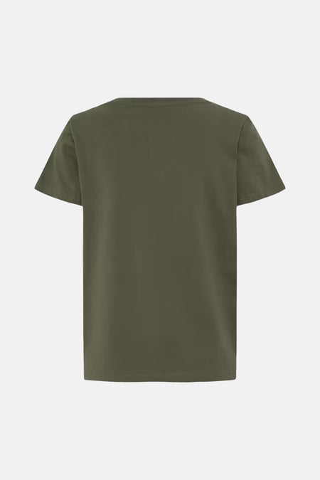 Top uni manche courte vert - Fransa®