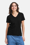 Top uni manche courte Noir - Fransa®