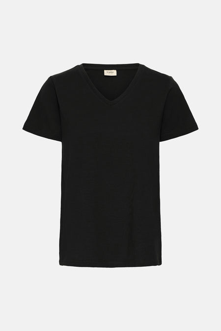 Top uni manche courte Noir - Fransa®