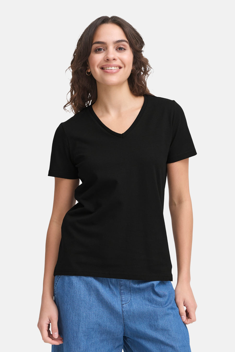 T-shirt met korte mouwen - zwart - Fransa®