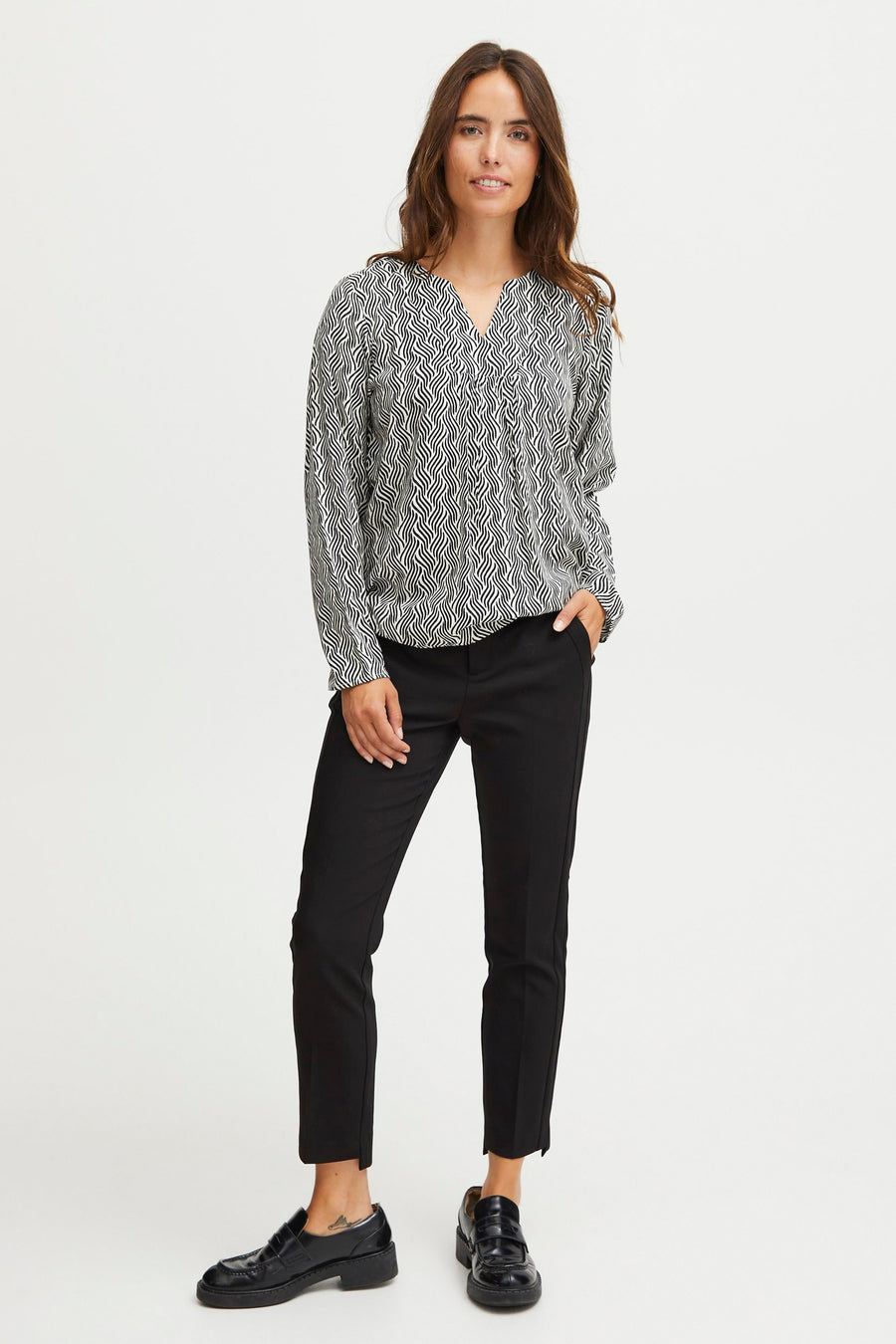 Chino - zwart - Fransa®