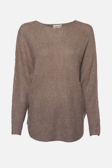 Pull col O Brun - Fransa®