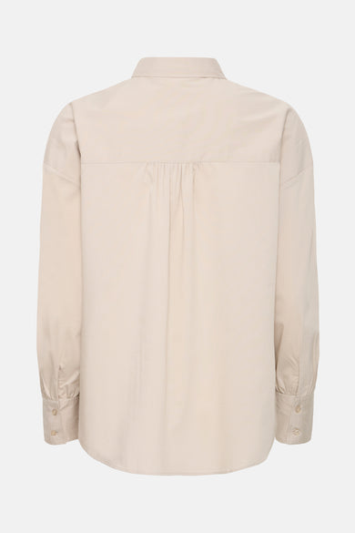 Hemd met lange mouwen - beige