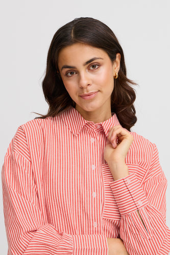 Chemise à manches longues - rouge - Fransa® - 7