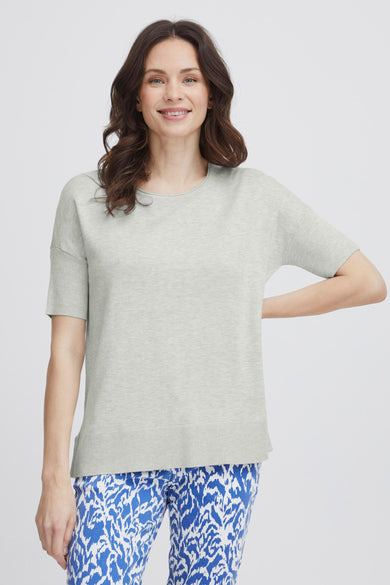 Pull col O Gris - Fransa®