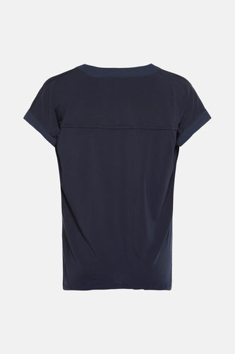 Blouse met korte mouwen - blauw