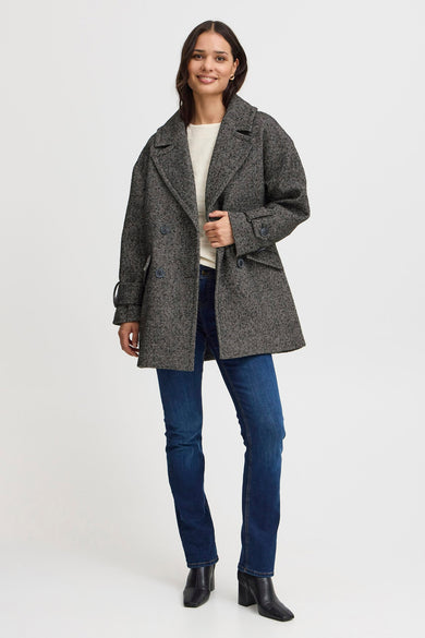 Veste longue Noir - Fransa®