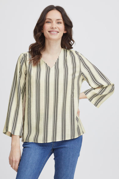 Blouse (lange mouwen) Ecru - Fransa®