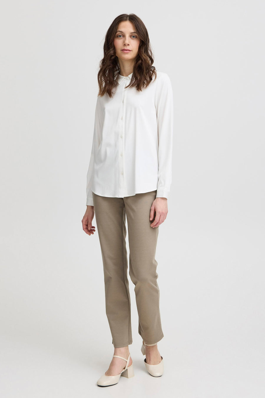 Hemd met lange mouwen - wit - Fransa®