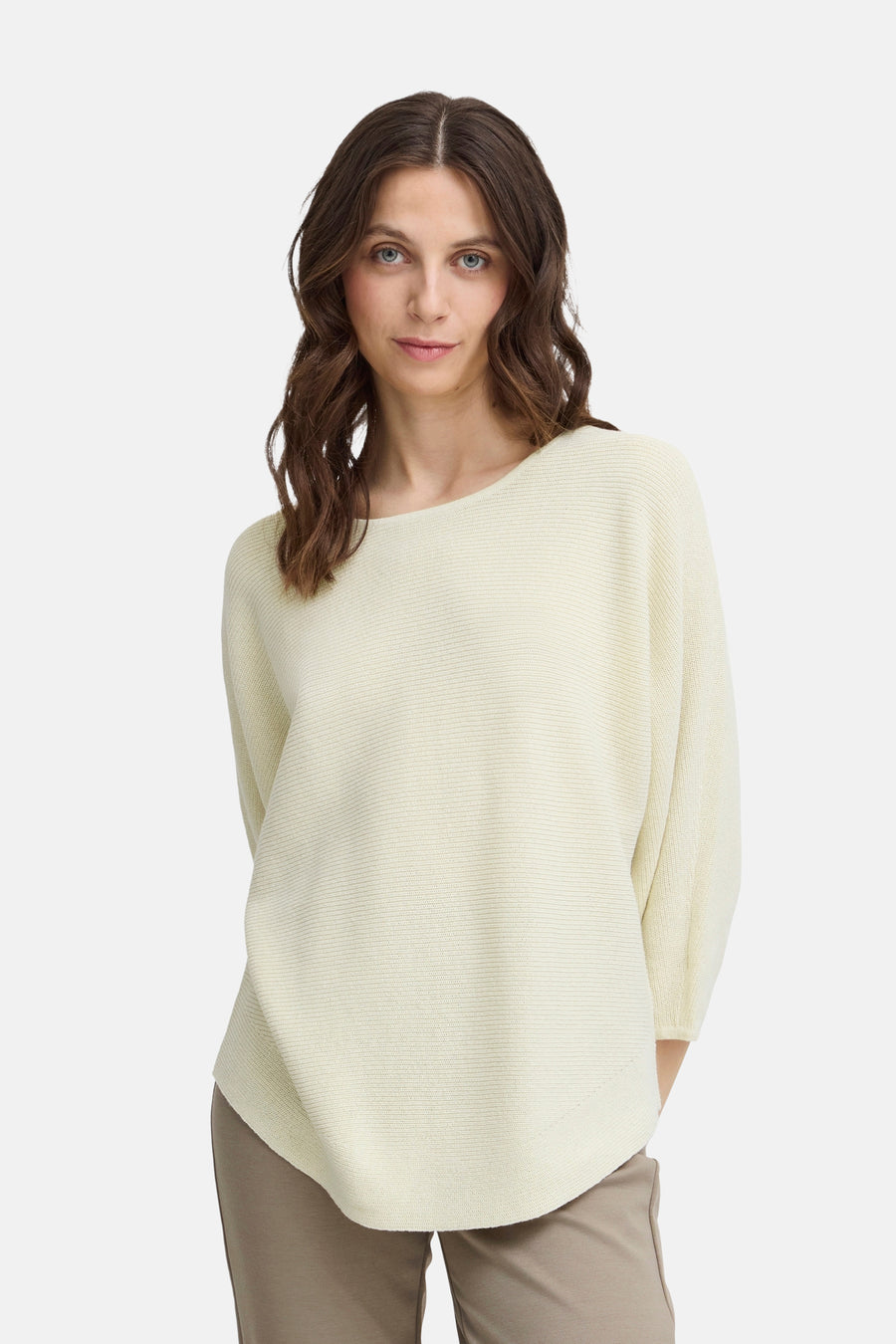 Pull met ronde hals - ecru - Fransa® - 1