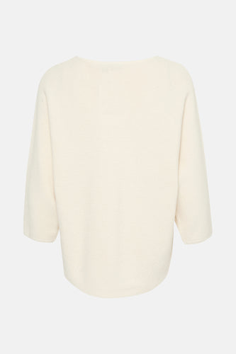 Pull met ronde hals - ecru - Fransa® - 7