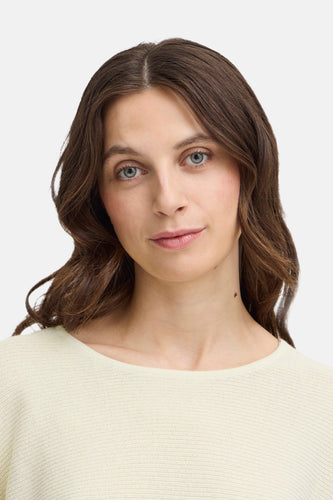 Pull met ronde hals - ecru - Fransa® - 7