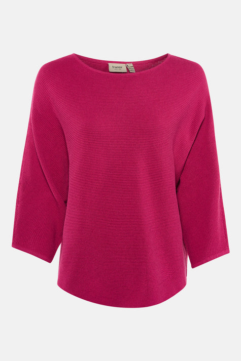 Pull met ronde hals - roze