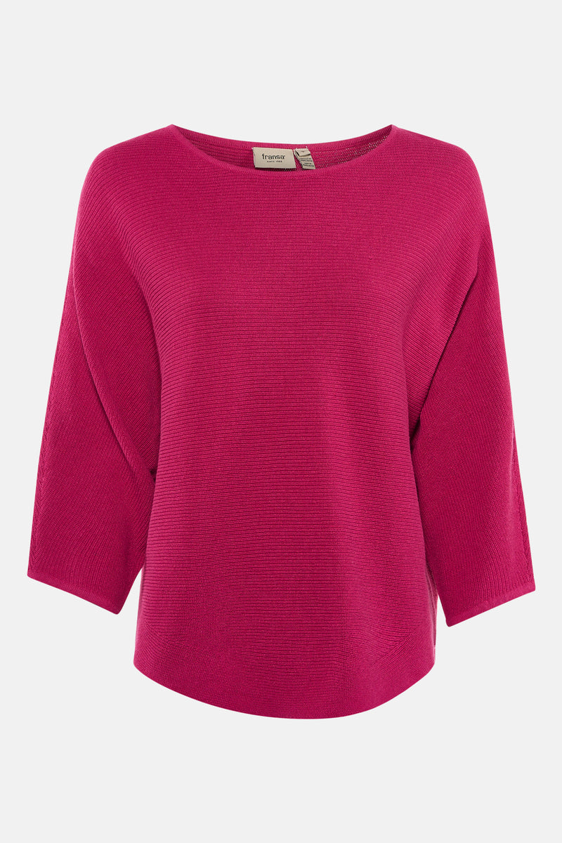 Pull met ronde hals - roze
