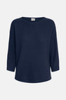 Pull met ronde hals - blauw