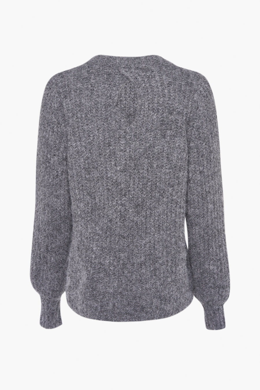 Pull à col rond - gris