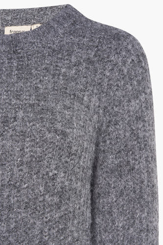 Pull à col rond - gris