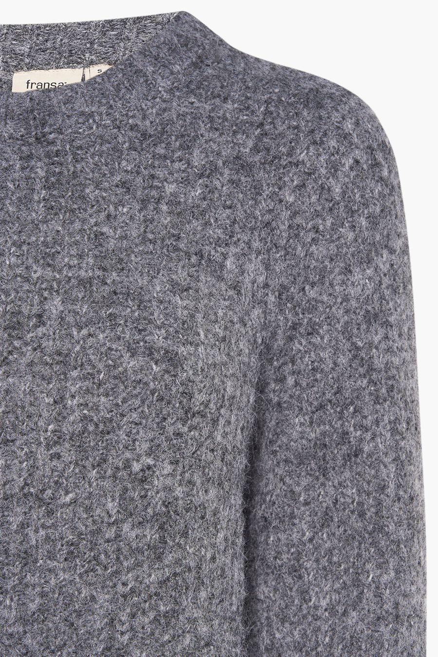 Pull à col rond - gris