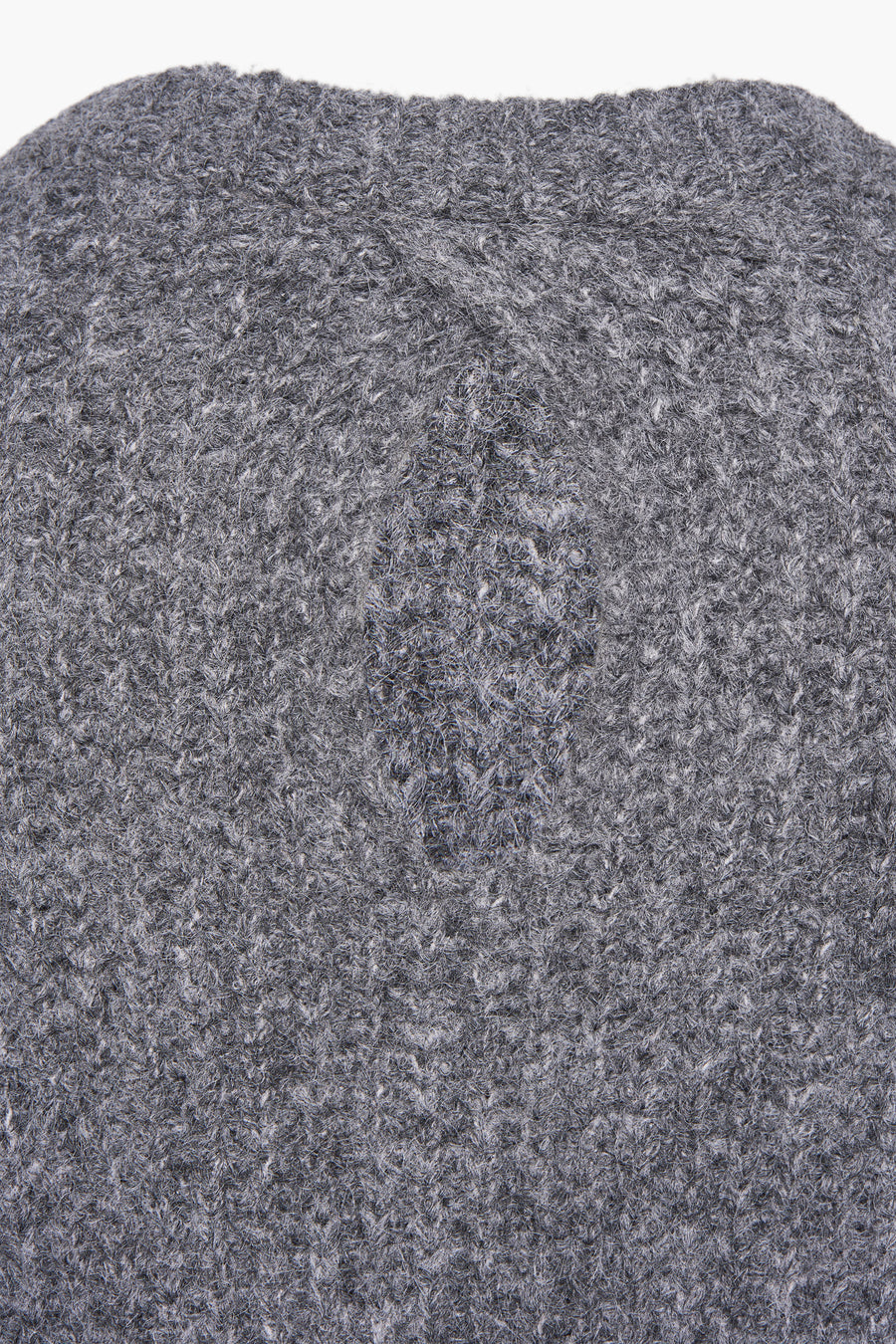 Pull à col rond - gris