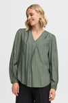 Blouse (lange mouwen) Groen - Fransa®
