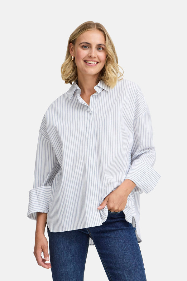 Hemd (lange mouwen) Blauw - Fransa®