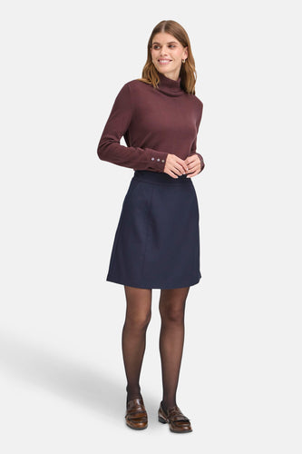 Pull met rolkraag - rood