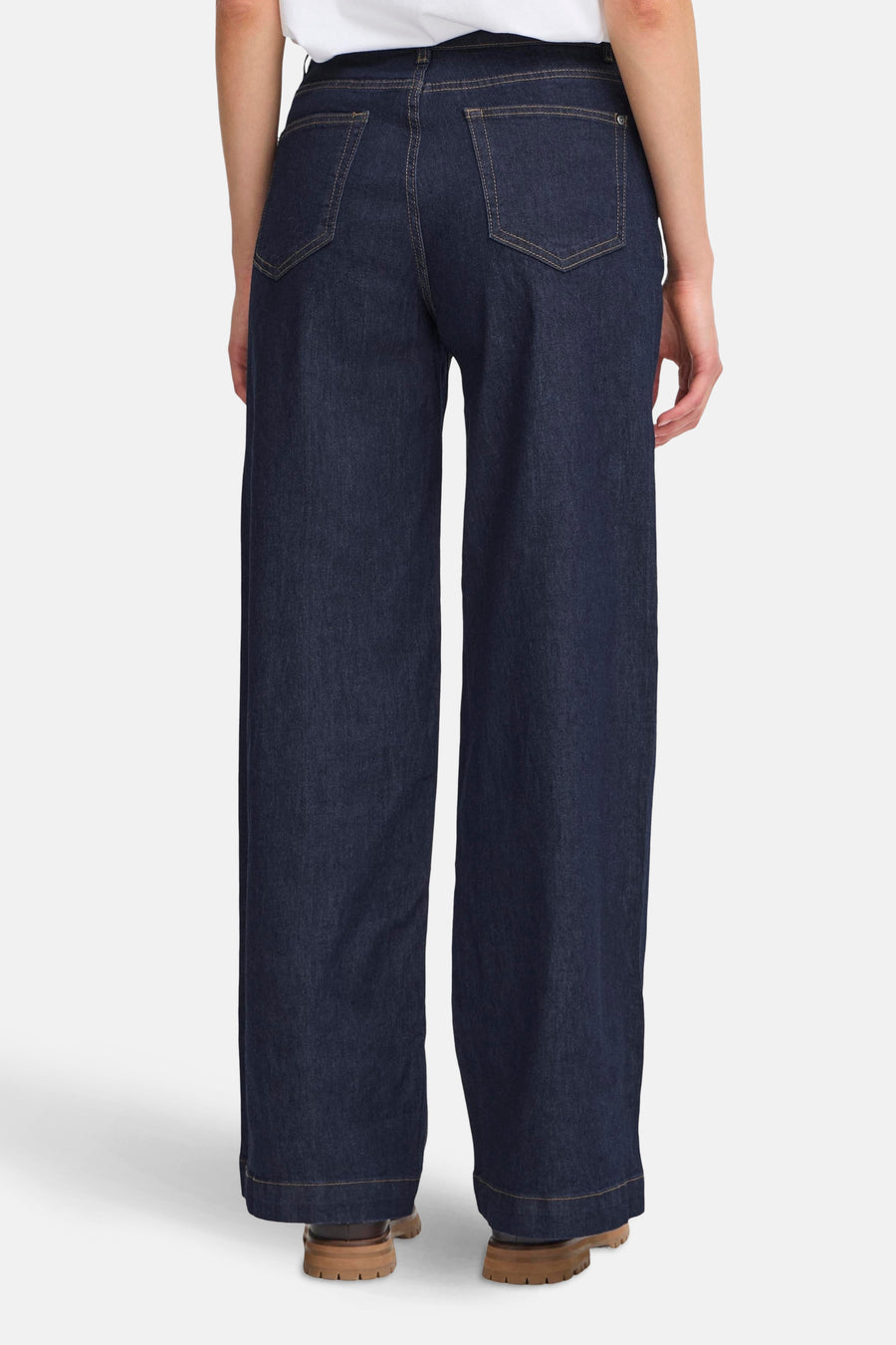 Jeans wide dark blue denim - Fransa® - Fransa® - 3